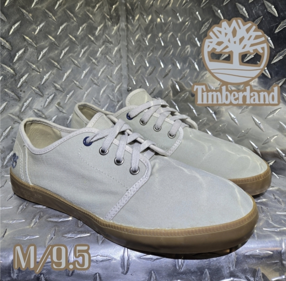 Timberland Men's Gray Canvas Sneakers